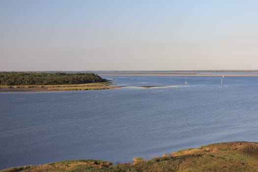 The island of Bock lies in the Baltic Sea southwest of the island of Hiddensee and east of the peninsula of Zingst