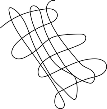 hand drawn doodle in the form of a grid. Vector illustration