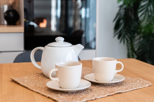 tea time at home in the kitchen