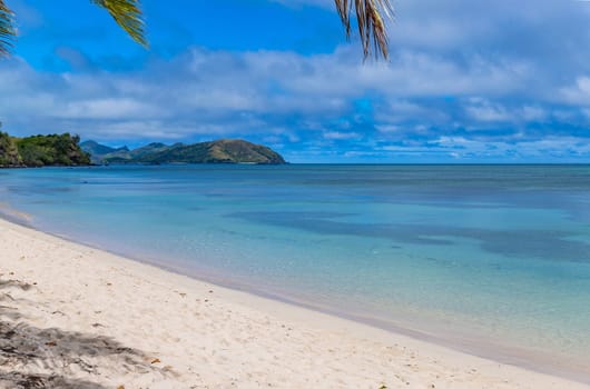 Beach on Mana Island, Mamanuca Islands, Fiji