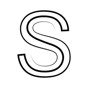 S logo studio, letter s design icon logotype technology font