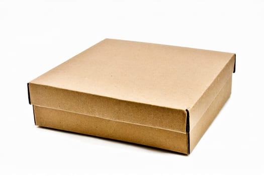 Cardboard box isolated on white background. AI generated