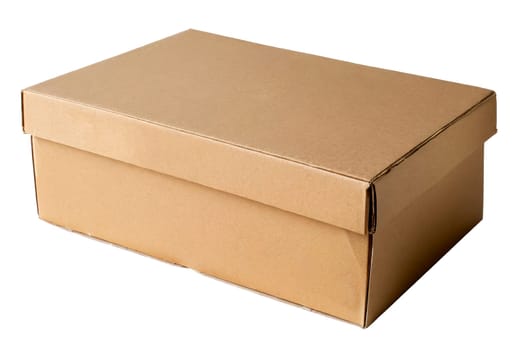 Cardboard box isolated on white background. AI generated