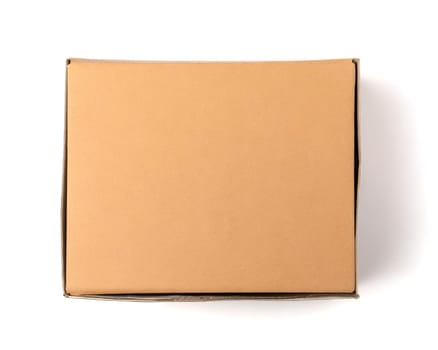 Cardboard box isolated on white background. AI generated