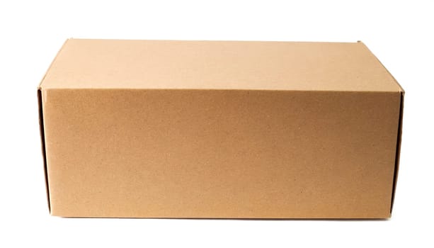 Cardboard box isolated on white background. AI generated