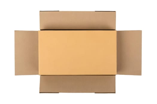 Cardboard box isolated on white background. AI generated