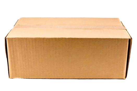 Cardboard box isolated on white background. AI generated