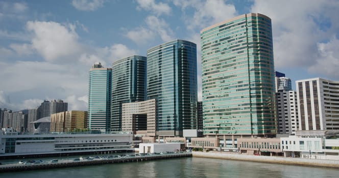 Tsim Sha tsui, Hong Kong 05 August 2021: Hong Kong business office tower