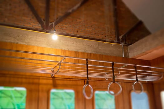 Modern hipster style loft apartment details, stock photo