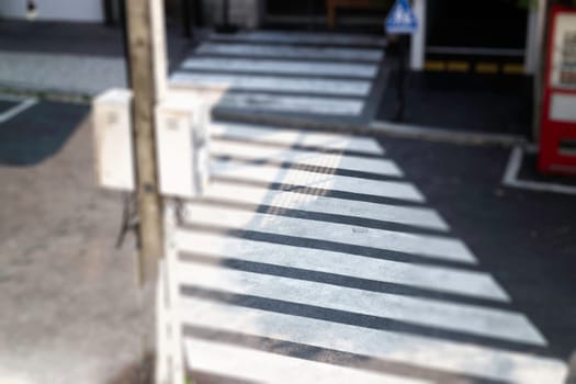 Place to cross the road, stock photo