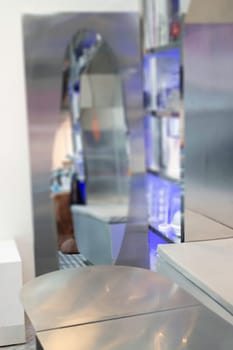 Customer seat in coffee shop, stock photo