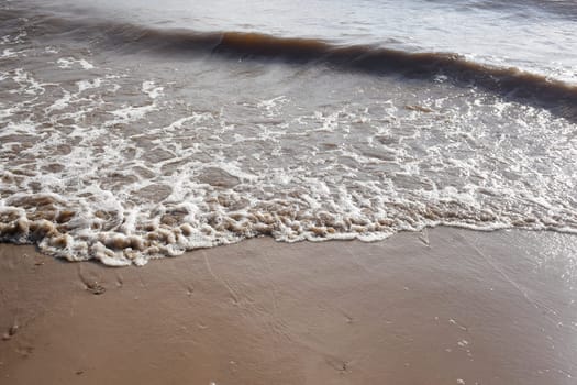 Surf, Foaming water on a beach, Lake, Sea, Lower Saxony, Germany