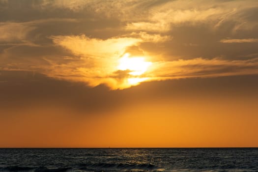 Orang - red sunset over the ocean