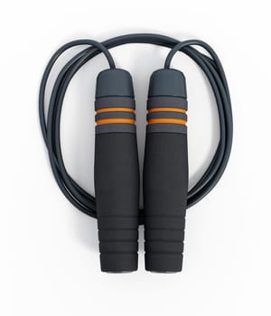 Professional jump rope isolated on white background. 3D illustration.
