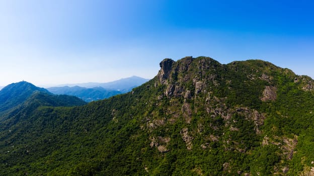 Lion rock mountain in Hong Kong