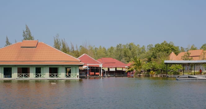 Hua Hin, Thailand, 25 March 2020: Sam Phan Nam, water floating market