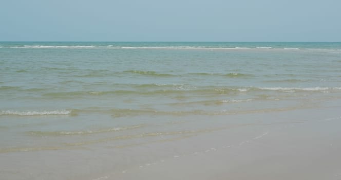 Sea water wave on beach