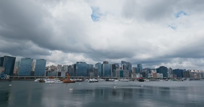 Kowloon bay, Hong Kong 02 June 2019: Hong Kong downtown city