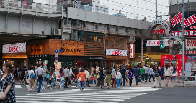 Tokyo, Japan, 25 June 2019: Ueno district in Tokyo city