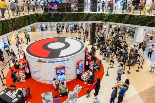 Taiwan 08 October 2023: Pokemon go event in Mitsui Outlet park at Linkou of New Taipei City of Taiwan