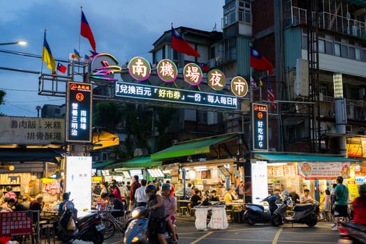 Taipei, Taiwan 18 October 2023: Nanjichang street market in Taipei