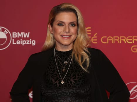Jeanette Biedermann bei 29. Jose Carreras Gala 2023 am 14.12.2023 in Media City Leipzig