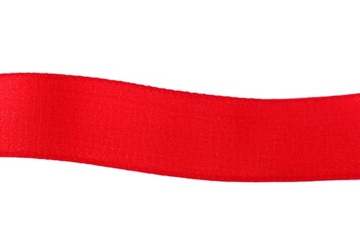 red ribbon isolated on white background. the image can be used for many holiday events