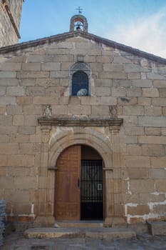 Parish church of Perales del Puerto, beautiful little town in Sierra de Gata, Caceres, Extremadura, Spain