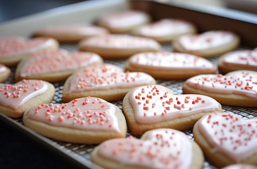 valentine's day cookies to make a cake from scratch.