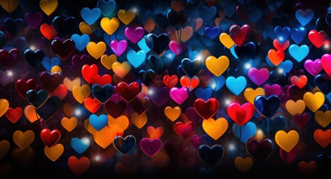 colored hearts with different colors.