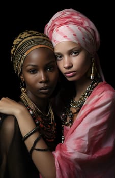 two women in africa.