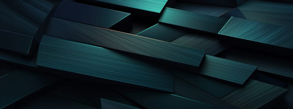 an abstract black and green background with large lines.