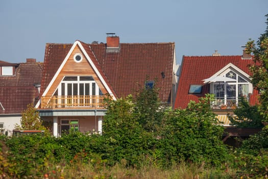 Residential house in the countryside, Elsfleth, Wesermarsch, Lower Saxony, Germany