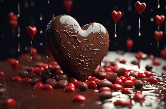 chocolate heart shaped chocolate wallpaper.