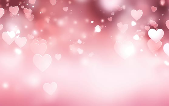 pink heart shaped background valentine's day.