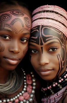 two women in africa.