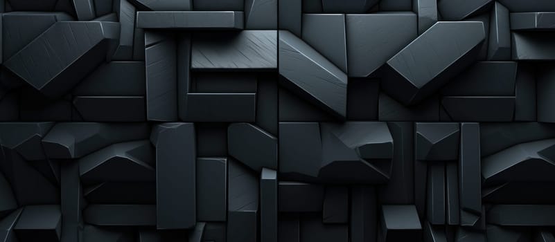 black geometric background for video production.