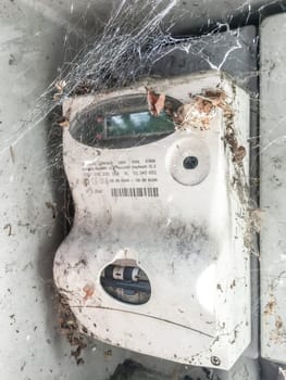 Disused electrical box. Vintage. Abandoned.