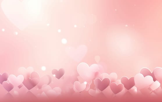 pink heart shaped background valentine's day.