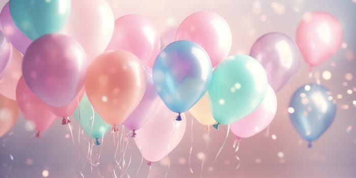 an image of birthday balloons with a gift.