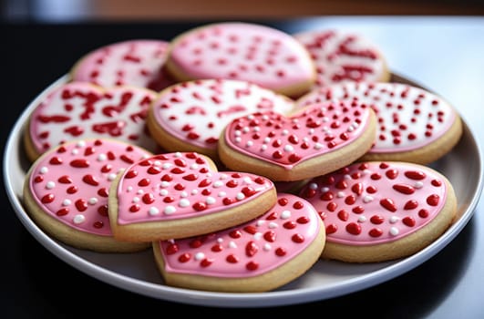 valentine's day cookies to make a cake from scratch.