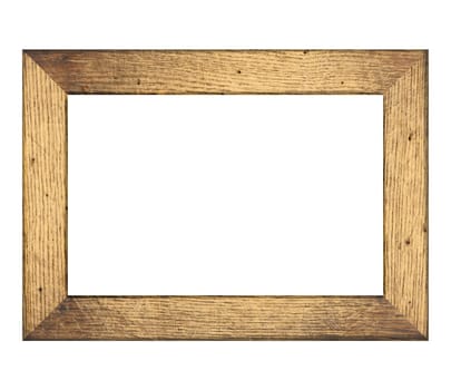 Old brown wooden frame for paintings and photos