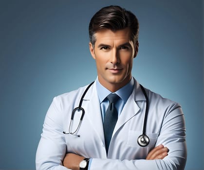 Portrait of the handsome doctor