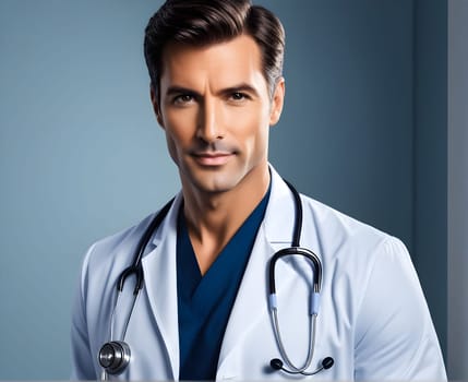 Portrait of the handsome doctor