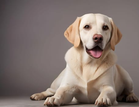 Labrador dog portrait at home