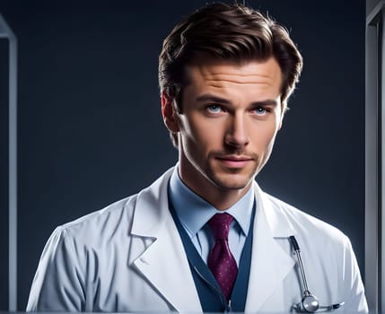 Portrait of the handsome doctor