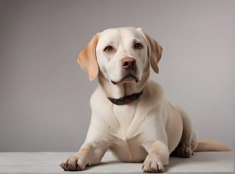 Labrador dog portrait at home