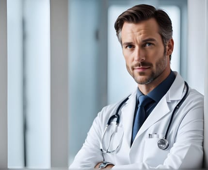 Portrait of the handsome doctor