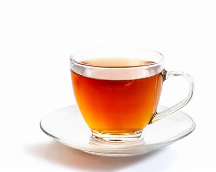 Cup of tea isolated on white background. AI generated