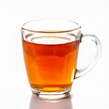 Cup of tea isolated on white background. AI generated